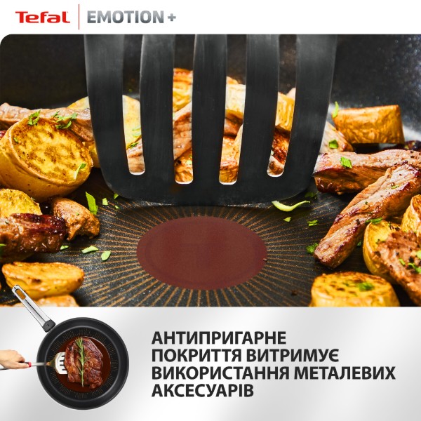 Фото - Сковорода для блинов Tefal E3383855 Emotion+ 25 см